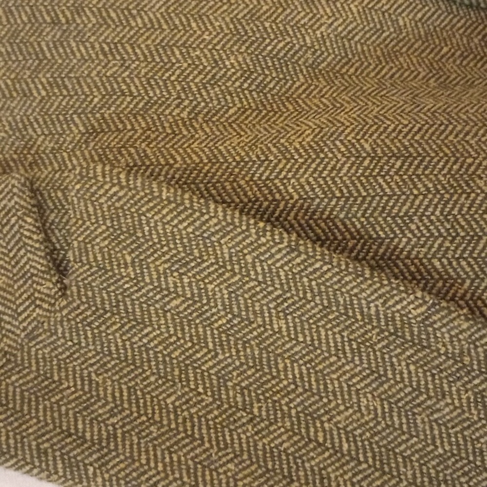 Vintage Jones wear olive green herringbone Blazer, size 16 - Picture 3 of 9